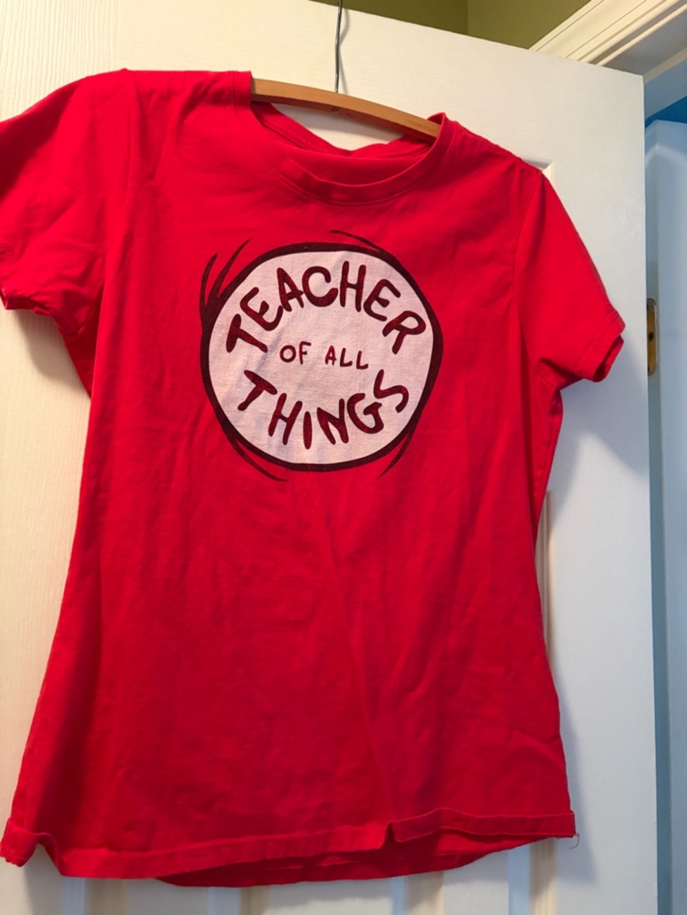 Teacher of All Things Red Women’s T-Shirt